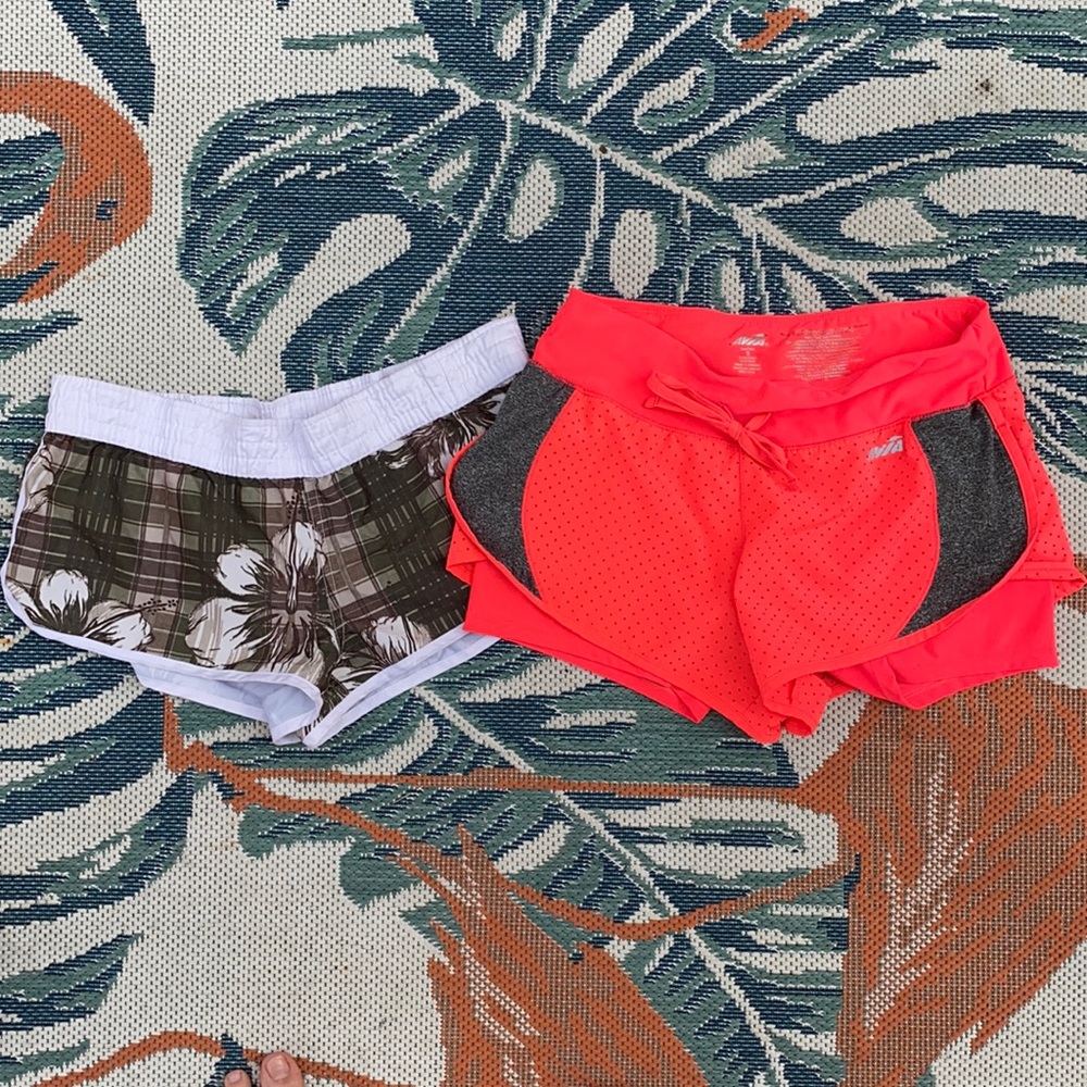 Lot of 2 pairs running shorts